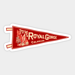Royal Gorge Pennant Sticker